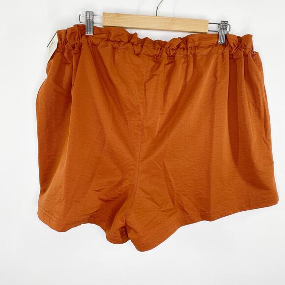 CALIA Carrie Underwood Paperbag Carmelized Walnut Shorts Women's Size XXL NWT - Picture 3 of 9